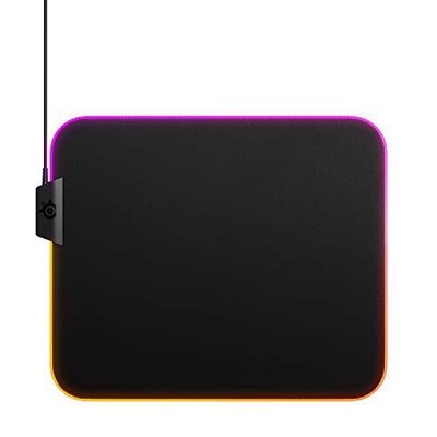 SteelSeries QcK Gaming Mouse Pad - Medium RGB Prism Cloth - Optimized For Gam...