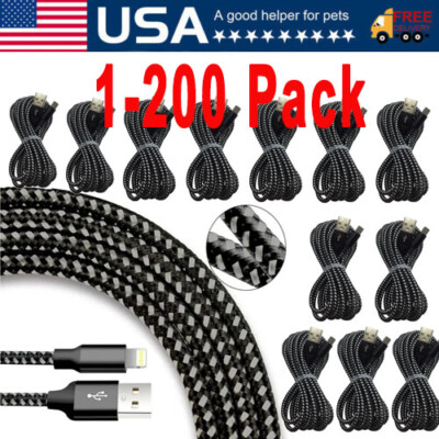 Fast Charger Cable Heavy Duty For iPhone 13 12 11 X XR 8 Cha