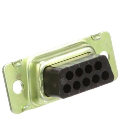 5pc TE AMP 205203-8 Crimp D-Sub Connector, Receptacle, 9Pos, Size 20, Shell Siz