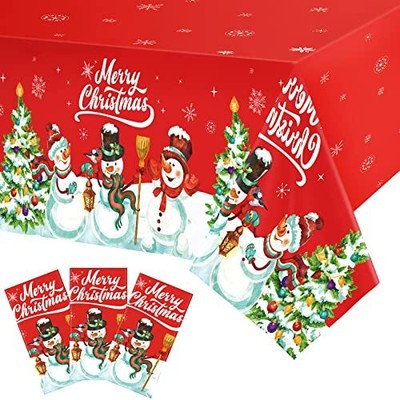 Set Merry Christmas Tablecloth Christmas Theme