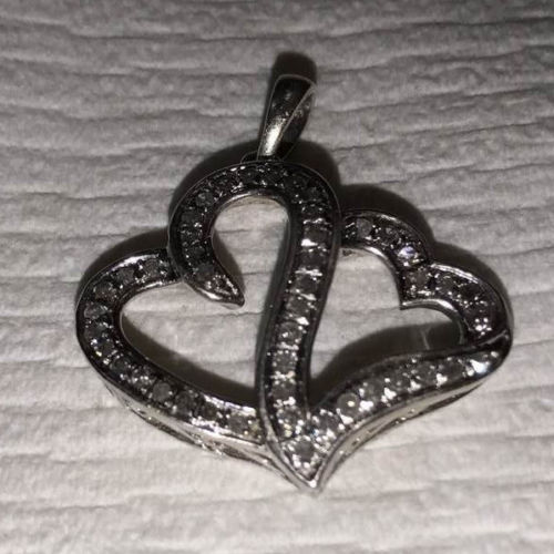 Heart Shaped Genuine Diamond Pendant