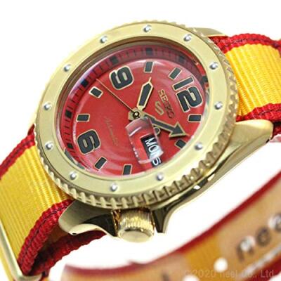 Pre-owned Seiko 5 Sports Sense Sbsa084 Street Fighter V Zangief Men's Watch Nylon Band