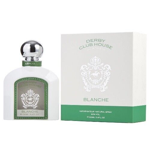Derby Club House Blanche by Armaf 3.4 oz EDT Cologne for Men New in Box
