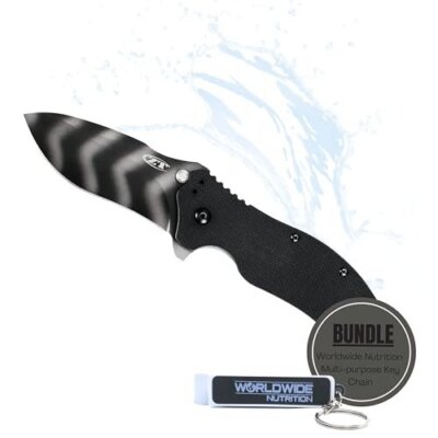 Zero Tolerance 0350TS Tiger Stripes Folding Pocket Knife - 3.25 IN S350V Blade