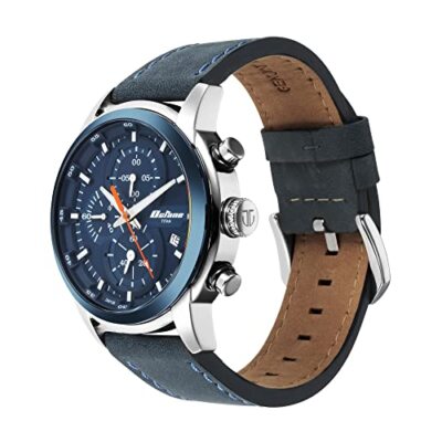 Pre-owned Titan Analog Blue Dial Men's Watch-90086kl01