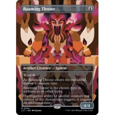ROAMING THRONE (BORDERLESS) The Lost Caverns Of Ixalan LCI Magic MTG MINT CARD