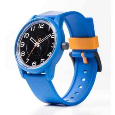 Citizen Q&Q Smile Solar Eco Watch Blue Orange Black Water Resistant 5 BAR NEW