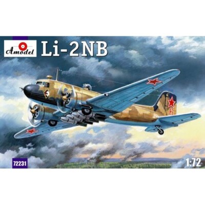 Amodel 72231 Scale model airplane kit 1:72 Night intruder LI-2NB - kits models