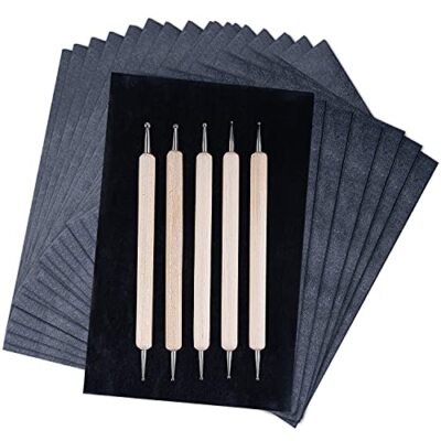 200 Sheets Carbon Transfer Paper Graphite Tracing Papers Black for Wood Canvas