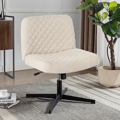 Home Chair No Wheels With Heavy Duty Metal Base
