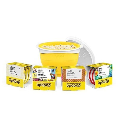 Opopop Microwave Popcorn - Variety 12-Pack Gourmet Popcorn Kit Collapsible Si...