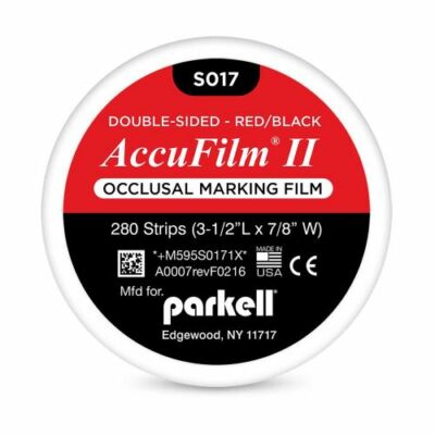 Parkell S017 Accu Film II Articulating Film Double Sided Black/Red .0008'' 280/Pk