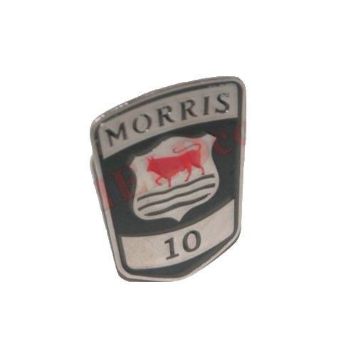 Vintage Morris 10 Ten Car Radiator Grille Enamel Brass Chrome Badge 