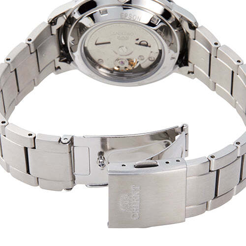Pre-owned Orient Contemporary Rn-ar0102s Mechanical Automatic Watch Silver White Dial 40mm