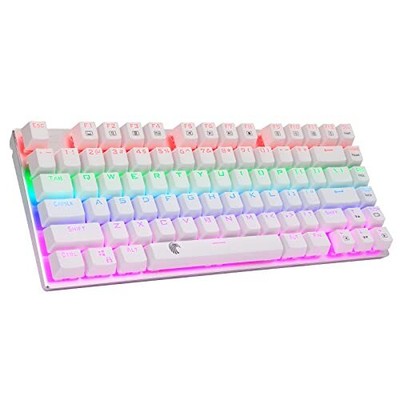 60% Mechanical Gaming Keyboard E-Yooso Z-88 with Brown Switches Rainbow LED B...