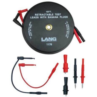 Kastar Hand Tools 1176 Retractable Test Lead Set, 2-15 ft., 7 Pieces