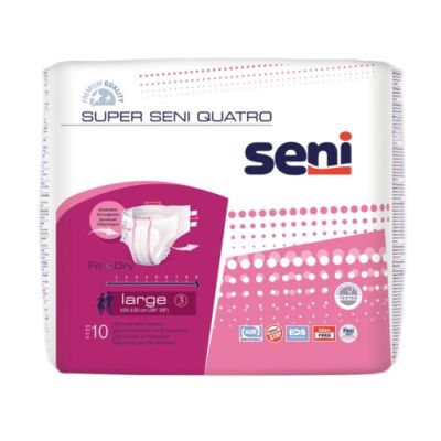 Super Seni Quatro Windel für Erwachsene schwerste Inkontinenz Windelhose, 10 St.