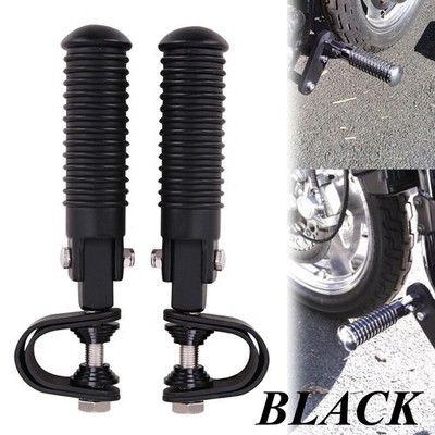 2X Black Engine Guard Highway Bar Crash Foot Pegs For Harley Honda Suzuki NEW