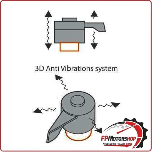 91808 DAMPENER ATTACCO SUPPORTO DUO LOCK CON SMORZATORE DI VIBRAZIONI INTEGRATO