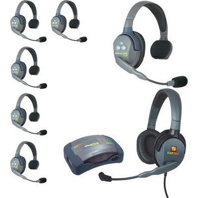 EARTEC HUB7SMXD Hub Mini Duplex Base 7-Person System, Includes 6X Ultralite