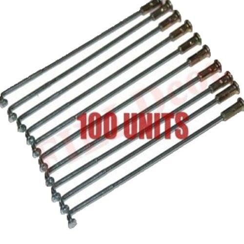 Zinc Coated Steel Front Rear Butted Spokes 6 Inch 100 Pcs Yamaha RD350 RD250 
