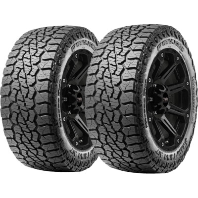 (QTY 2) 35x12.50R22LT Venom Power Swamp Thing A/T 121Q LRF Black Wall Tires