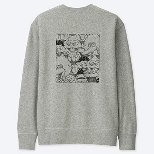 Pre-owned Uniqlo Kaws Summer  Sesame Street Sweatshirts Tokyo First 4xl(asia)=3xl(us,eu) In Gray