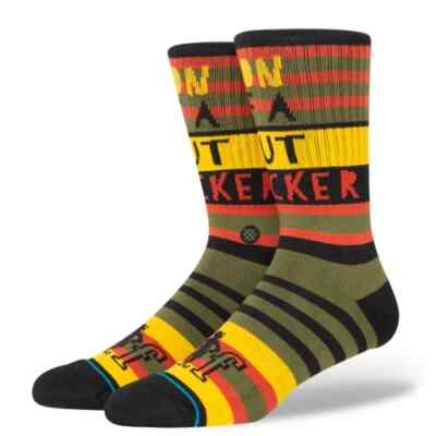 NWT Stance x Elf Son Of A Nut Cracker Casual Crew Socks L Black