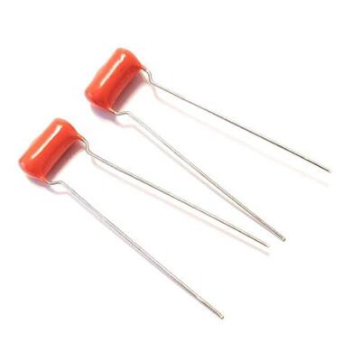 2 x .1uf 100v Orange Drop Guitar or Bass Tone Capacitors 225P Film Foil