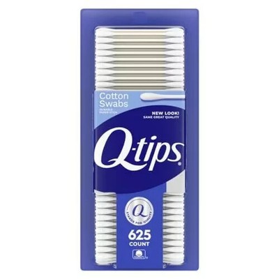 Q-tips Cotton Swabs For Hygiene and Beauty Care  100% Cotton 625 Count