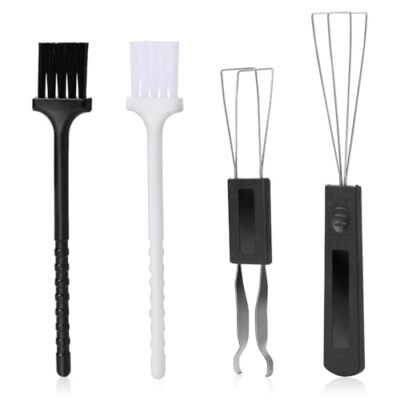 4 Pack Keycap Puller Kit Keyboard Key Remover Switch Puller with Cleaning Brush