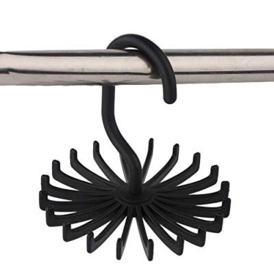 3 Pack Neck Tie Hanger Twirl Tie Rack 360 Degree Rotating Scarf Belt Hanger