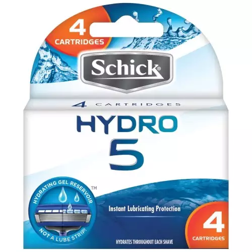 Schick Hydro 5 Hydrating Razor Blade Refills - 4 Cartridges