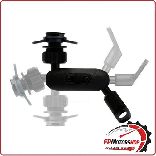 90563 TITAN STAFFA SUPPORTO BRACCIO SNODATO CON ATTACCO PER SPECCHIETTI MOTO