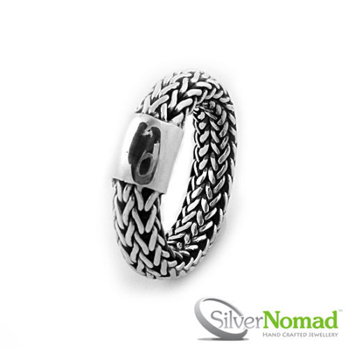 Sterling Silver Mens Heavy Keeper Ring size R S T U V W X Y Z Z1