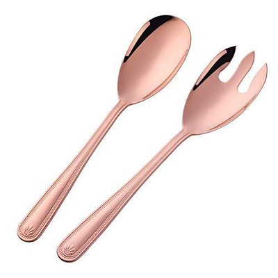 Color Me 2piece Salad Fork And Spoon Stainless Steel Serving Set 12 Inch