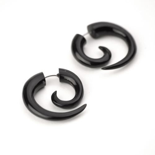 81stgeneration Orecchini Tribali In Osso Bianco Fatto A Mano Curvati 50 mm