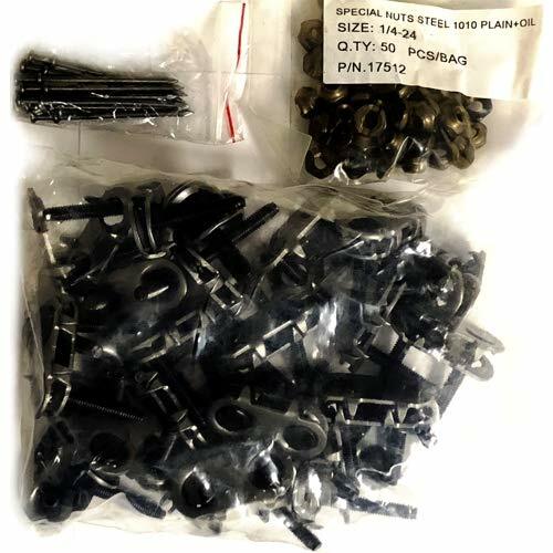 Mato Sz-1 Bolt Plate Conveyor Belt Fasteners, System MS w/Nuts & Nails (25 Sets)