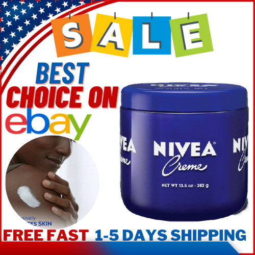 NIVEA Creme Body, Face and Hand Moisturizing Cream, 13.5 Oz Jar