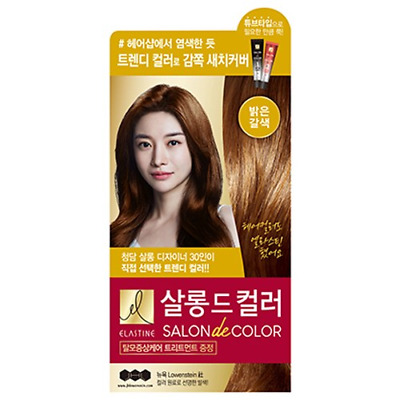 Elastine Salon de Color Hair Dye Set, Light Brown, 1EA