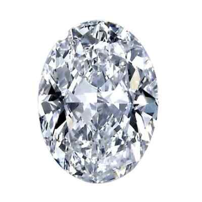 Lab-Grown CVD Diamond Oval D to F - IF Clarity Loose 2x3 to 12x16 mm Certified