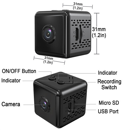HD Hidden IP Night Vision Camcorder Home Security Cam 1080P Mini WiFi Spy Camera - Image 5
