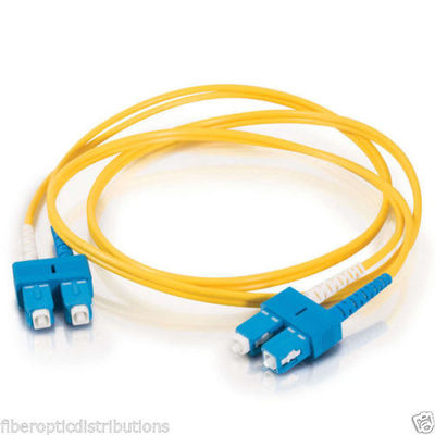 1M SC UPC to SC UPC Duplex 2.0mm PVC 9/125 Single Mode Fiber Patch Cable -24894