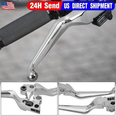 Clutch & Brake Chrome Hand Levers For Harley Heritage Softail Sportster Dyna NEW