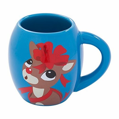 vandor rudolph 18-ounce ceramic oval mug