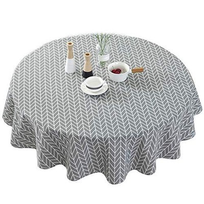 Nordic Twill Floral Tablecloth