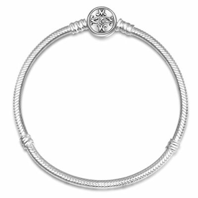 EMEMcharm Silber Armband Charm Classic Schlangenkette DIY Bead Trägerelemente 