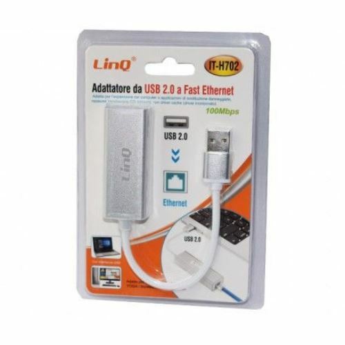 Adattatore Da Usb 2.0 A Porta Fast Ethernet 100mbps Linq it-h702