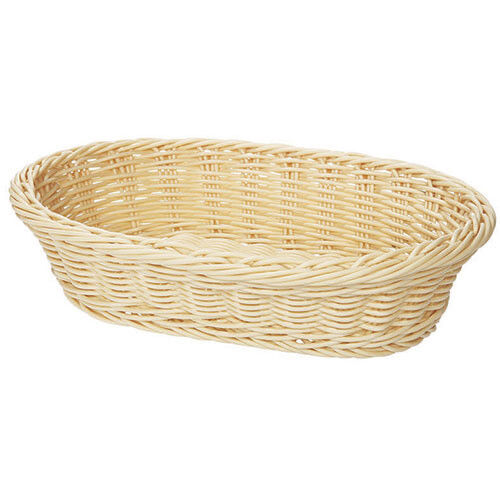 G.E.T. WB-1505-HY Poly Woven Basket Oval, 11-3/4"Wx8"Dx3"H, Honey