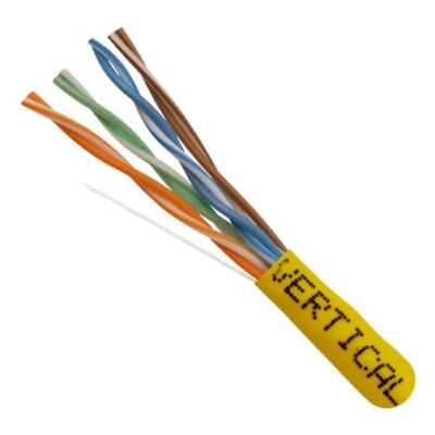Vertical Cable 054-445YL Cat5e 350MHz 8 Conductor Cable, Yellow / 1000ft
